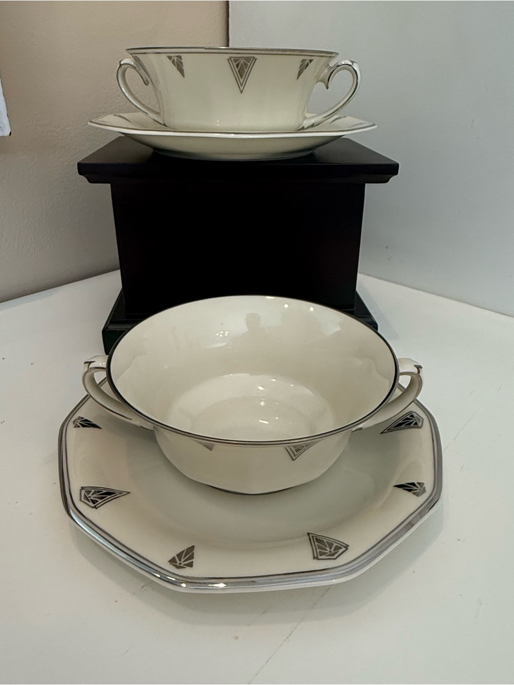 Community China Deauville Cream Soup Bowl & Underplate Bavaria- PLEASE READ